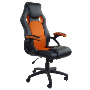 Scaun gaming XRace Negru-Portocaliu